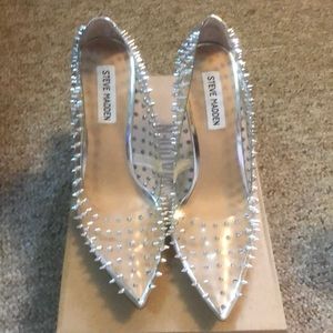 Steve Madden Vala-s silver size 8 heels